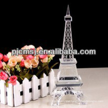 optical crystal eiffel tower building statue